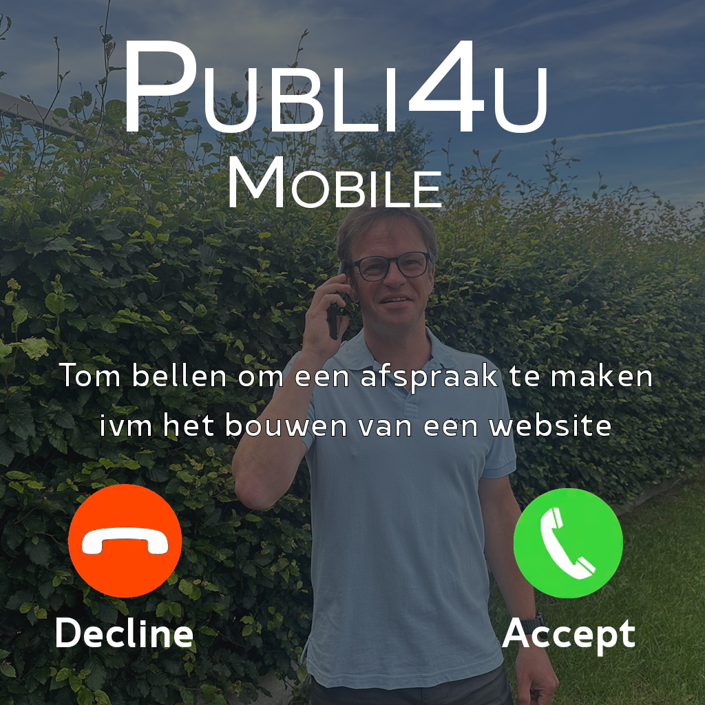 Bel Webdesigner Tom uit Kortrijk