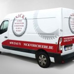 Belettering camionette Nick Verschuere