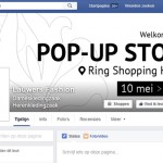 Facebook campagne Pop-up Store in Ring Shopping te Kuurne